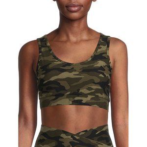 Juniors Bra Tank Top Size S (3-5) Camo  NWT Removable Pads